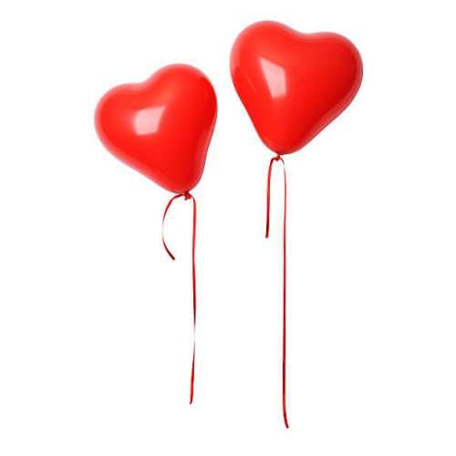 Lateksist õhupall «süda punane»