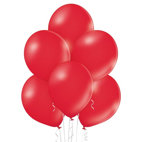 Latex balloon «cherry red metallic»