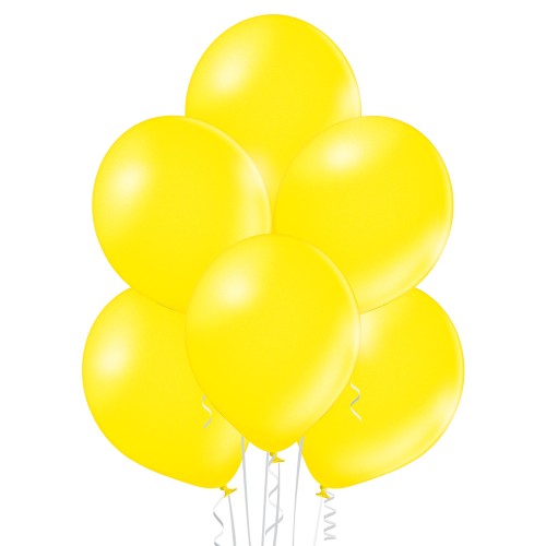 Latex balloon «citrus yellow metallic»