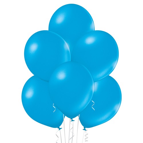 Latex balloon «cyan metallic»