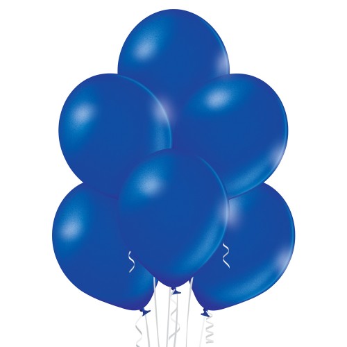 Latex balloon «royal blue metallic»