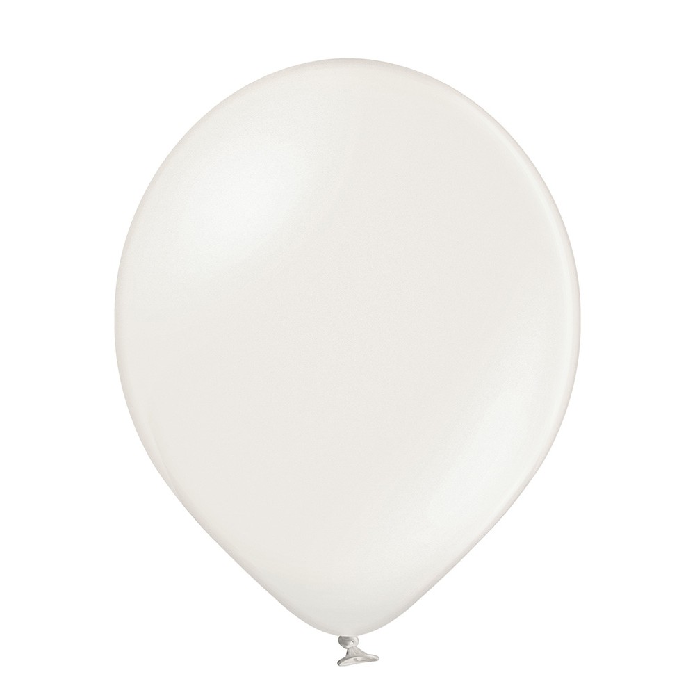 Latex balloon "white metallic"