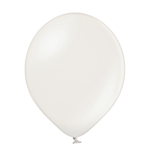 Latex balloon «white metallic»