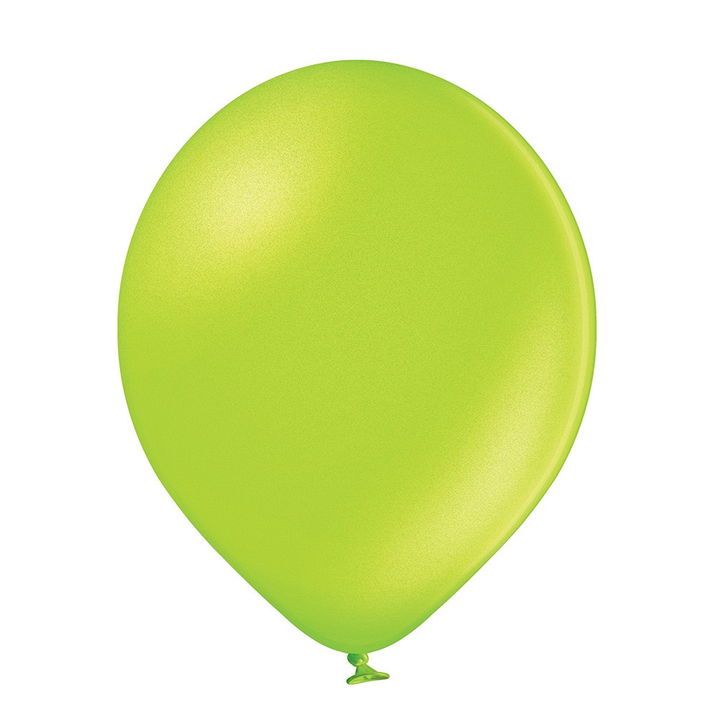 Latex balloon «apple green metallic»