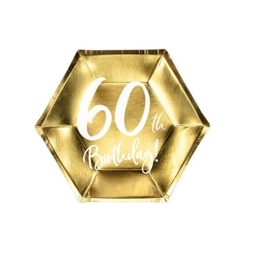 Papptaldrikud «60th Birthday»
