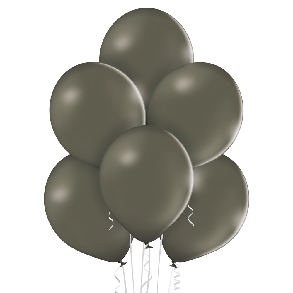 Воздушный шар «тёмно-серый матовый»