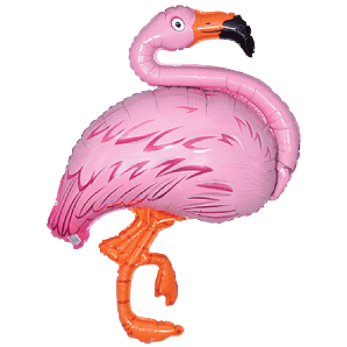 Foil balloon «Flamingo», pink