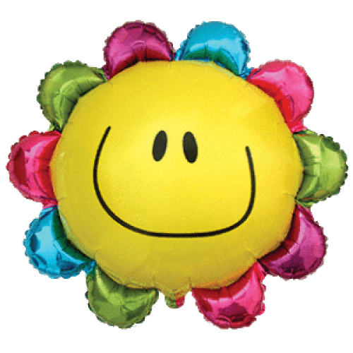 Foil balloon «Сhamomile», colorful