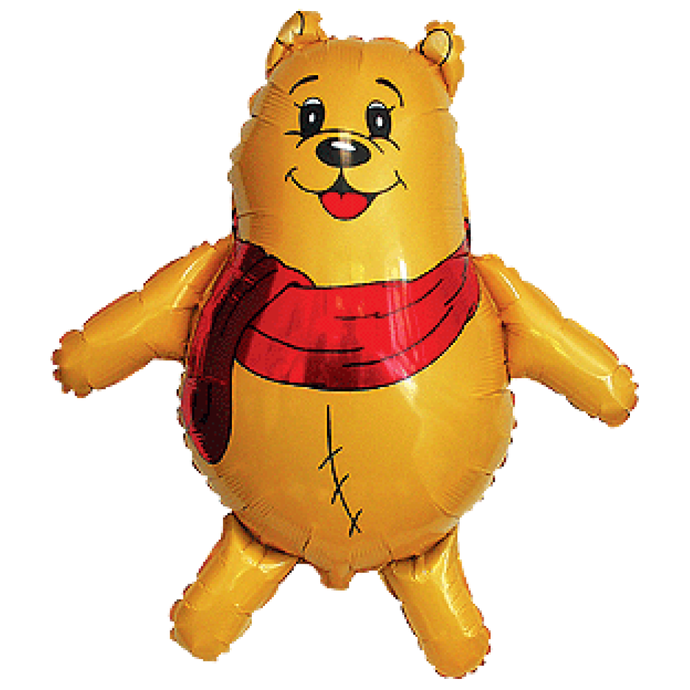 Фольгированный шар «Медвежонок Винни-Пух», желтый