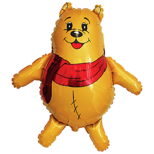Фольгированный шар «Медвежонок Винни-Пух», желтый