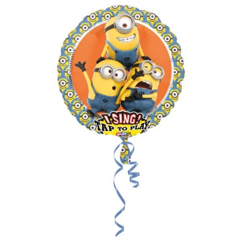 Foil balloon "MINIONS" with music