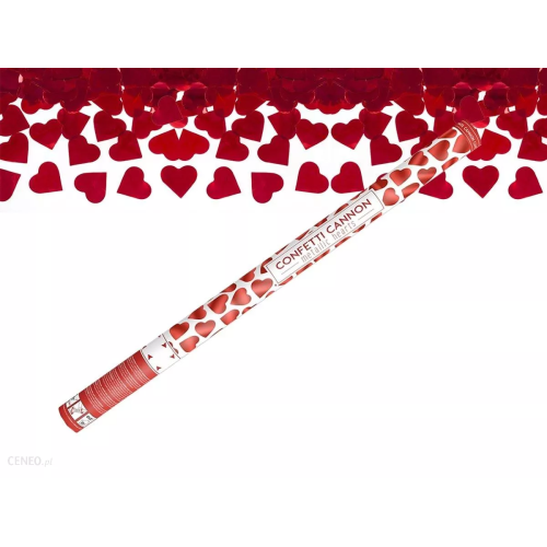 Confetti cannon "RED HEARTS"