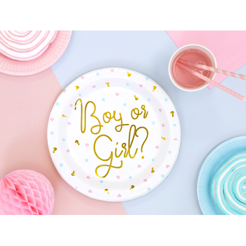 Бумажные тарелки "BOY OR GIRL"