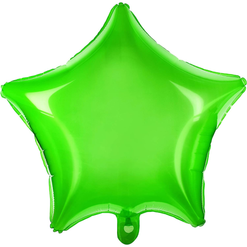 Фольгированный шар "Звезда" зелёный