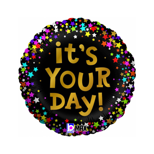 Foil balloon "IT'S YOUR DAY", round